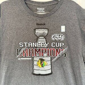 Reebok Stanley Cup Champions T-Shirt - Chicago Blackhawks - 2015 Locker Room